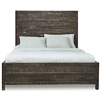 Rustic King Low-Profile Bed