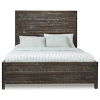 Rustic Queen Low-Profile Bed