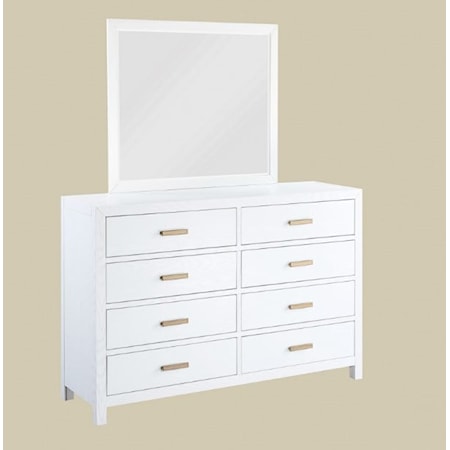 Dresser &amp; Mirror Set