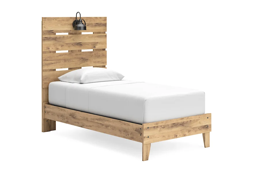 Larstin Casual Panel Platform Twin Bed by Signature Design by Ashley Furniture at Sam's Appliance & Furniture