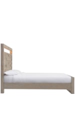 Riverside Furniture Intrigue Contemporary King Low Profile Bed with Panel Headboard