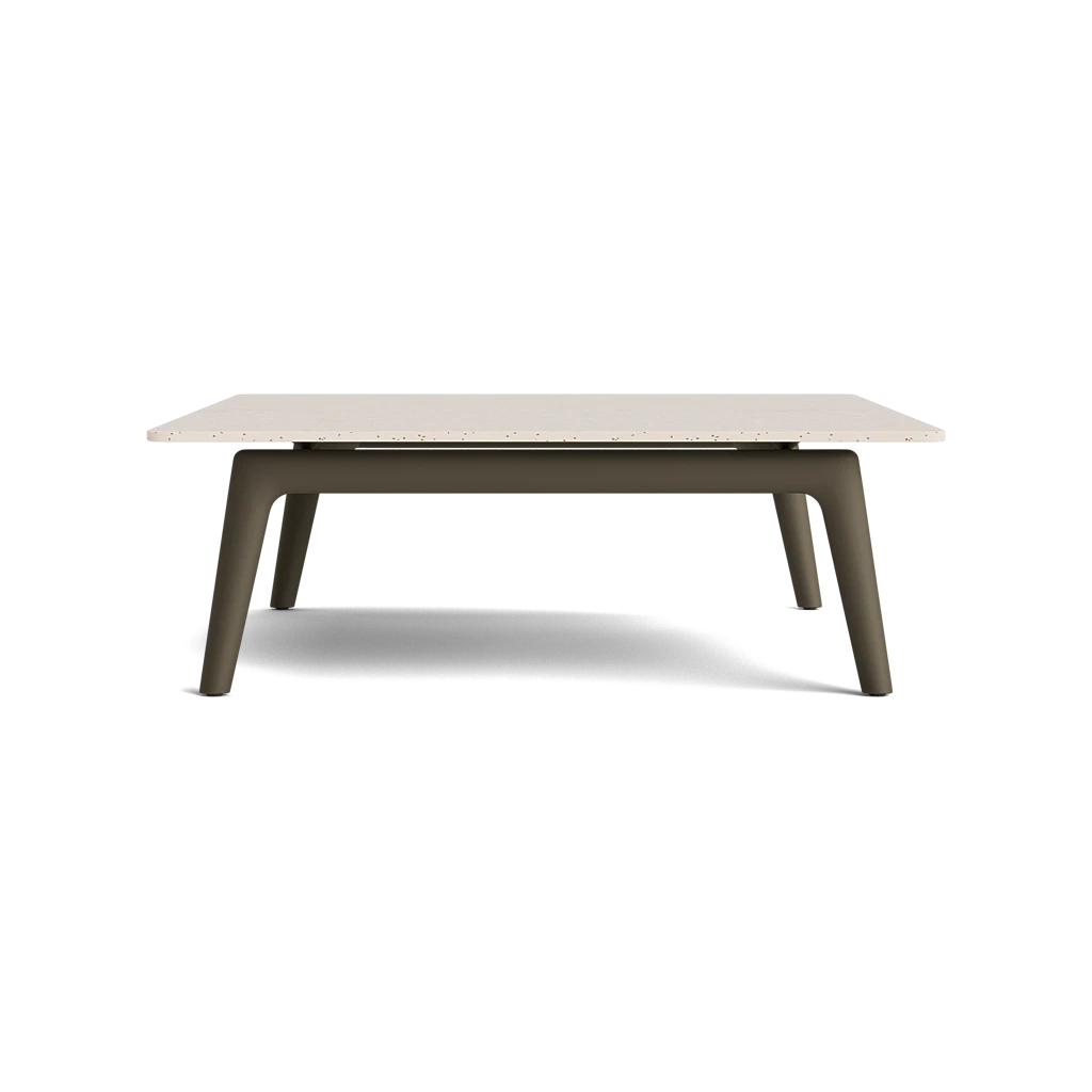 Brown Jordan H 36" Square Stone-Top Coffee Table