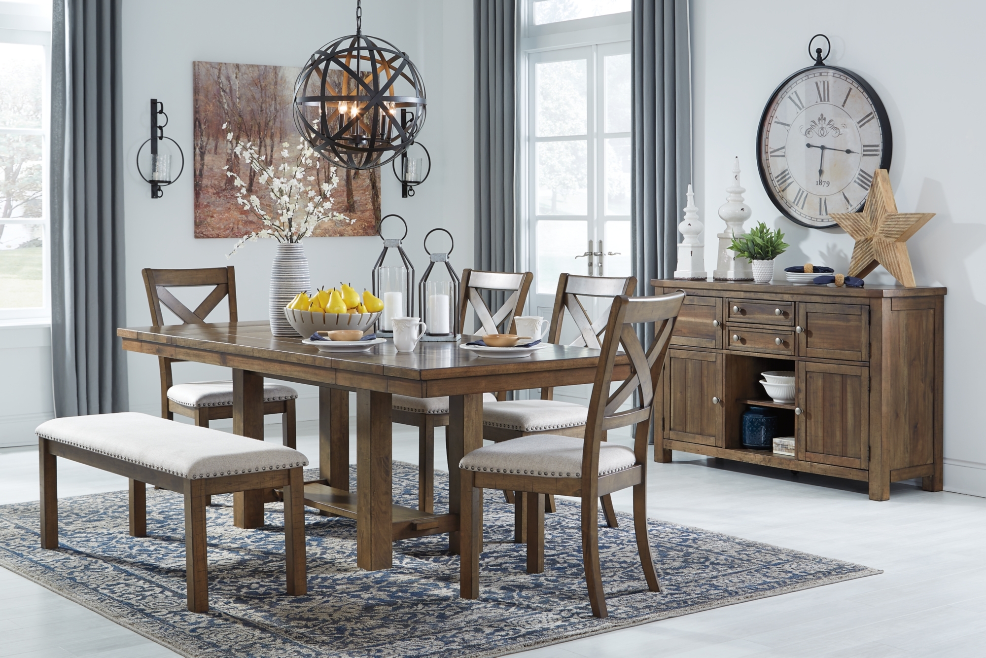 Signature Design by Ashley Moriville Rect Dining Room Ext Table