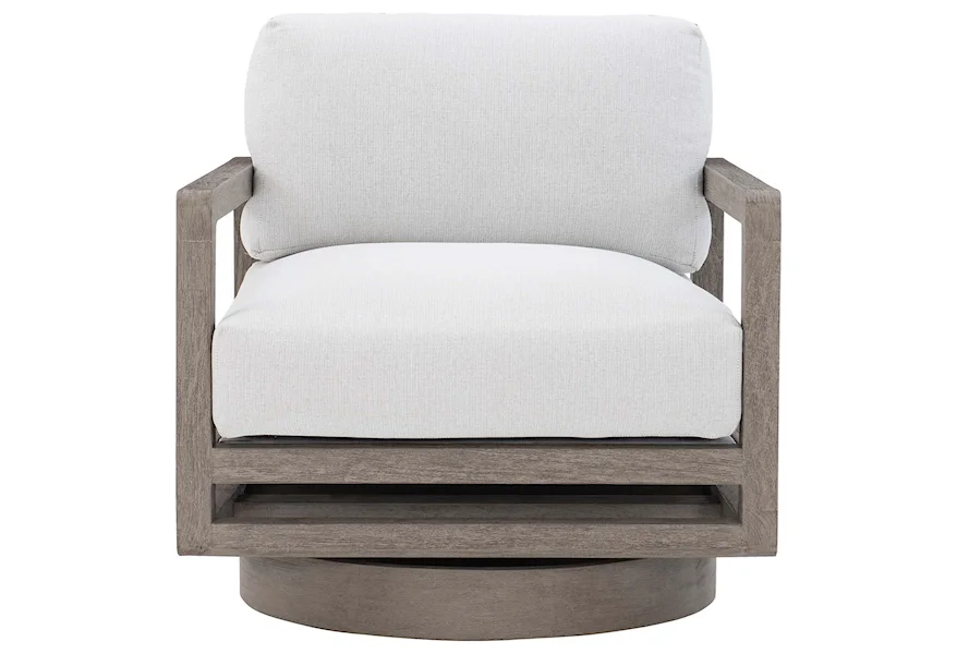 Bernhardt Exteriors Tanah Outdoor Swivel Chair by Bernhardt at Z & R Furniture