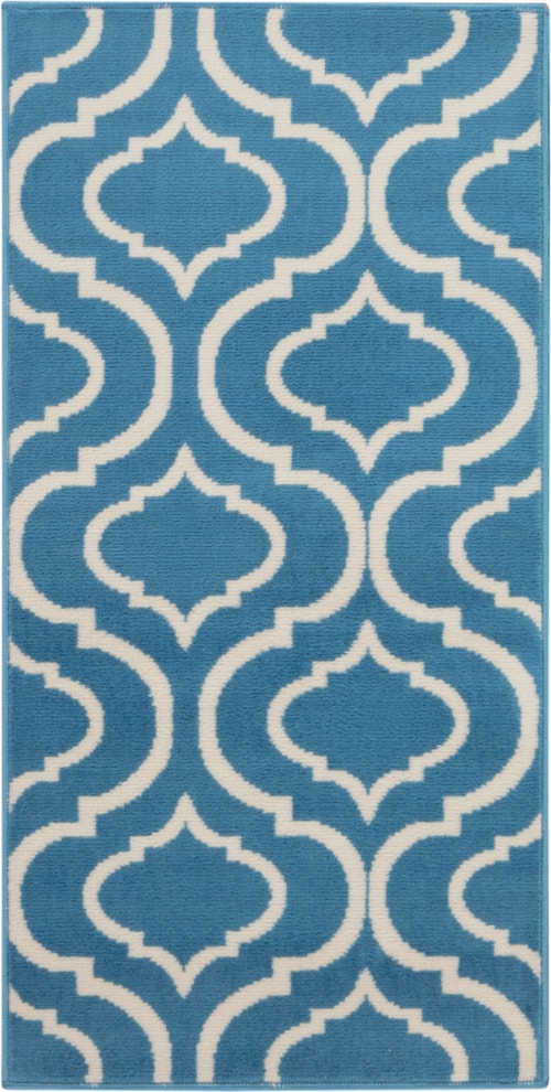 2' x 4' Blue Rectangle Rug