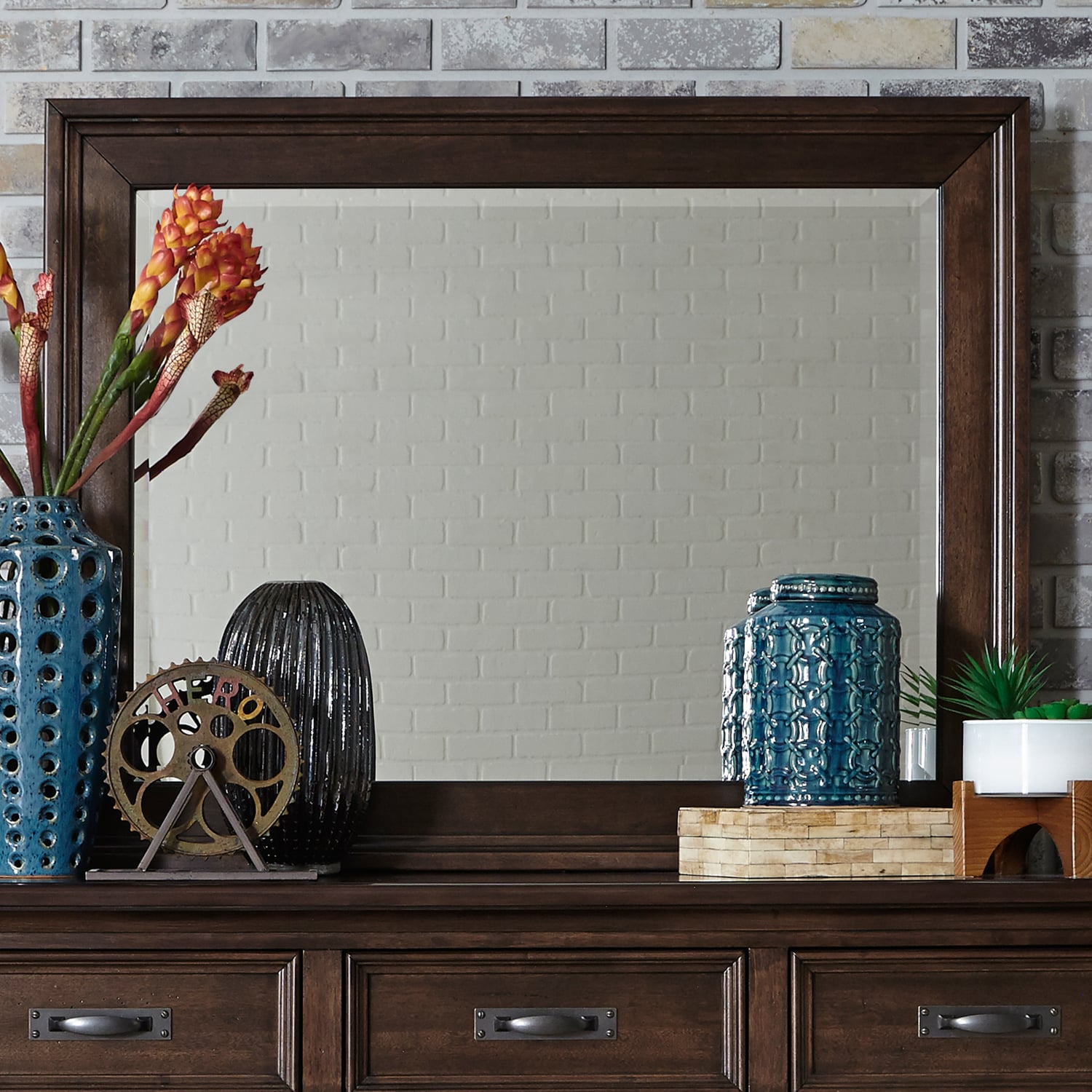 Liberty Furniture Saddlebrook Landscape Dresser Mirror