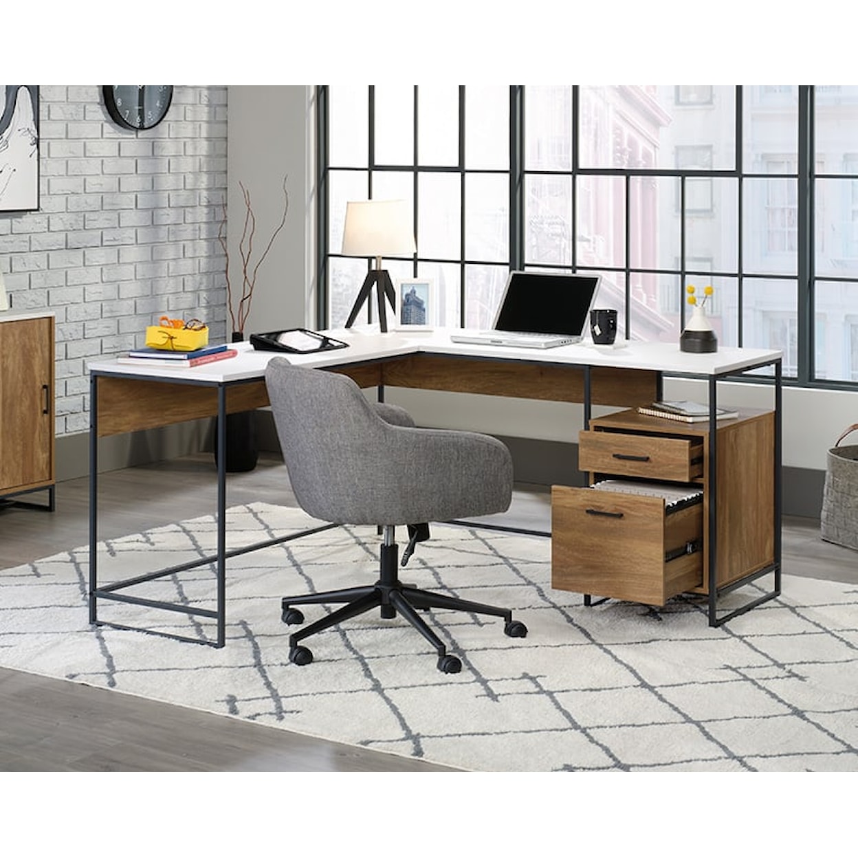 Sauder Tremont Row L-Shaped Desk