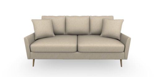 Mid-Century Modern Sofa With Reversible Seat Cushions