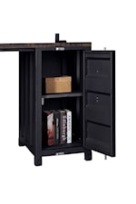 Furniture of America - FOA Dipiloh Industrial 5-Shelf Bookcase with Detachable Ladder