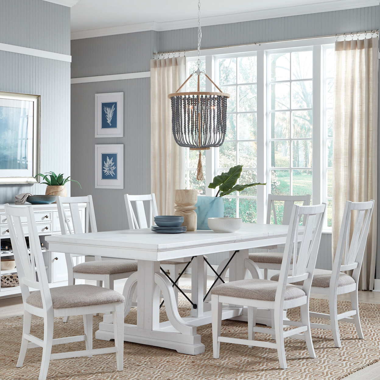 Magnussen Home Heron Cove Dining 7-Piece Dining Set