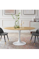 Modway Lippa 78" Oval Dining Table