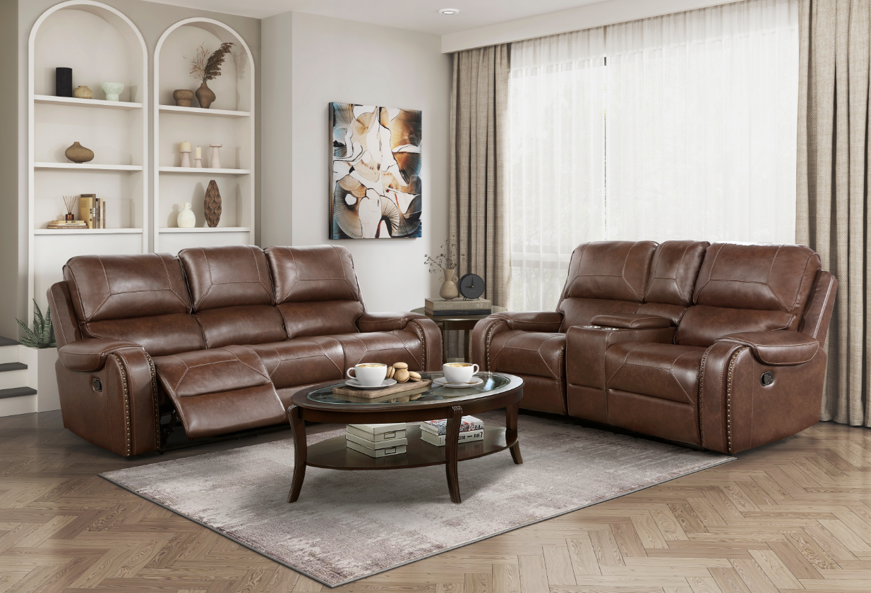 Homelegance Newnan Double Glider Reclining Loveseat