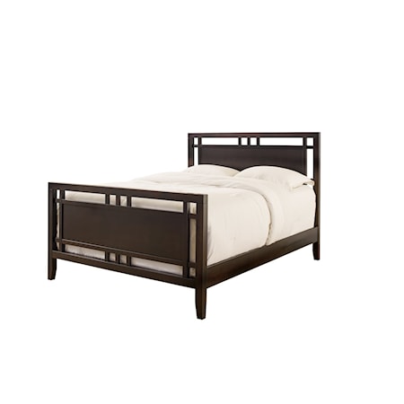 Atwood Queen High Footboard Gridwork Bed