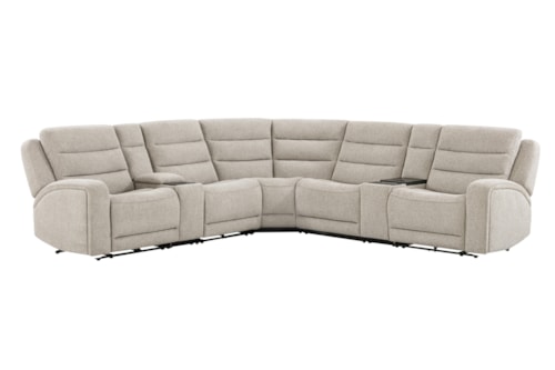Contemporary 7-Piece Zero Gravity Power Reclining Sectional