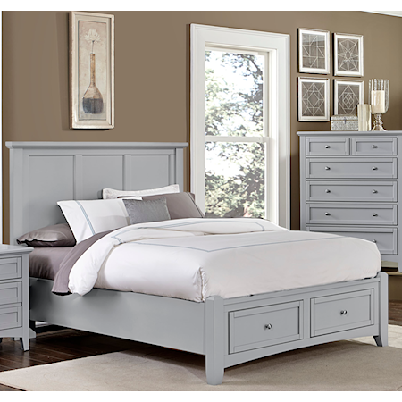 Queen Mansion Storage Bed