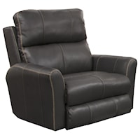 Casual Voice-Controlled Power Lay Flat Recliner with Headrest and Lumbar Support