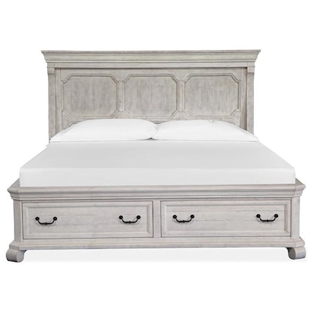 Queen Panel Storage Bed