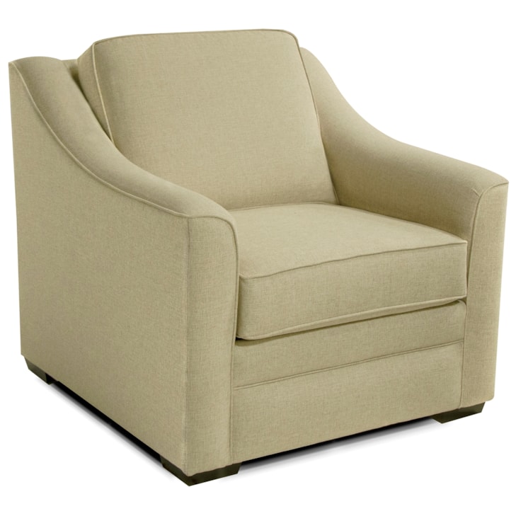 England Thomas 4T04 7484 Transitional Chair with Sloped Arms | Standard ...