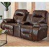 Bravo Furniture Arial Power Tilt Headrest Rocker Console Loveseat