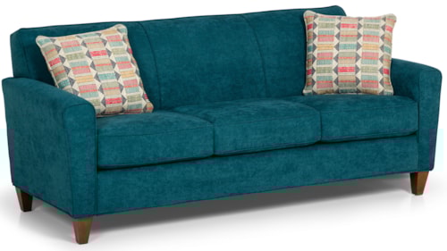 Transitional Sofa with Accent Pillows