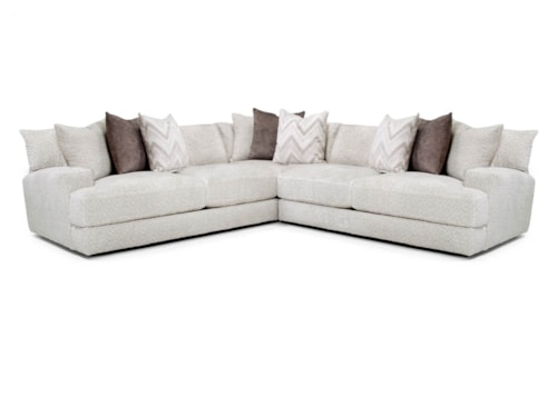Transitional 3-Piece Modular Sectional