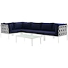 Modway Harmony Outdoor 6 Piece Sectional Sofa Set