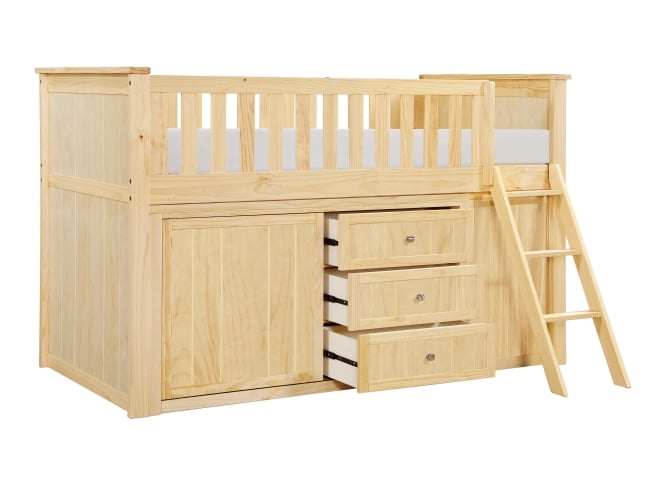 Homelegance Bartly Twin Low Loft Bunk