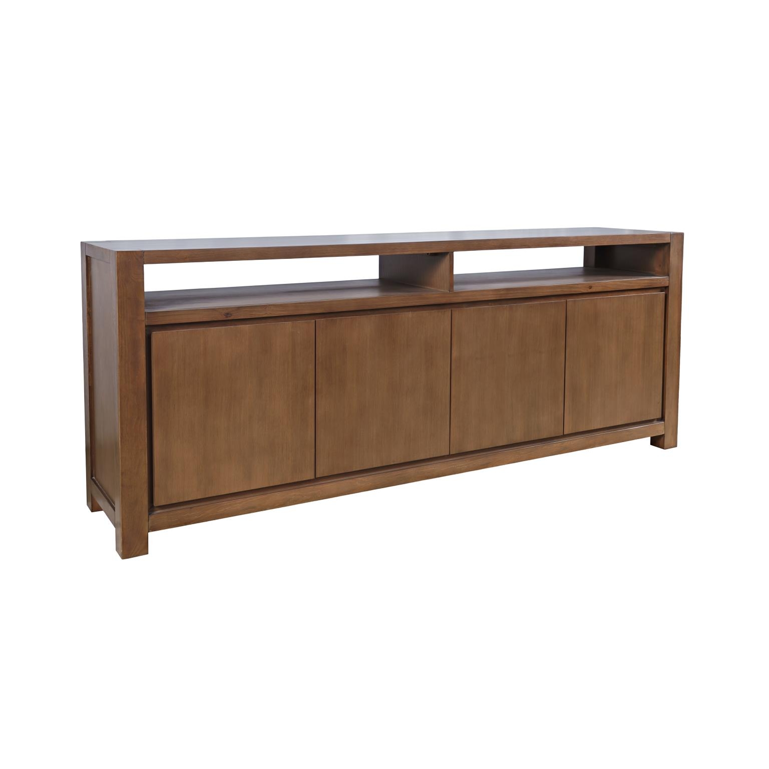 Brownstone Suede 80" Console