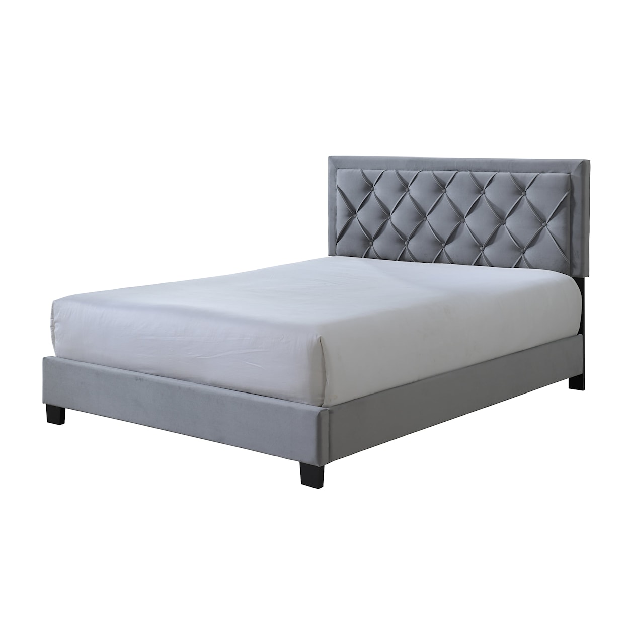 Crown Mark Danzy Upholstered King Panel Bed