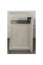 Riverside Furniture Cascade Contemporary 2-Drawer Nightstand with USB Ports