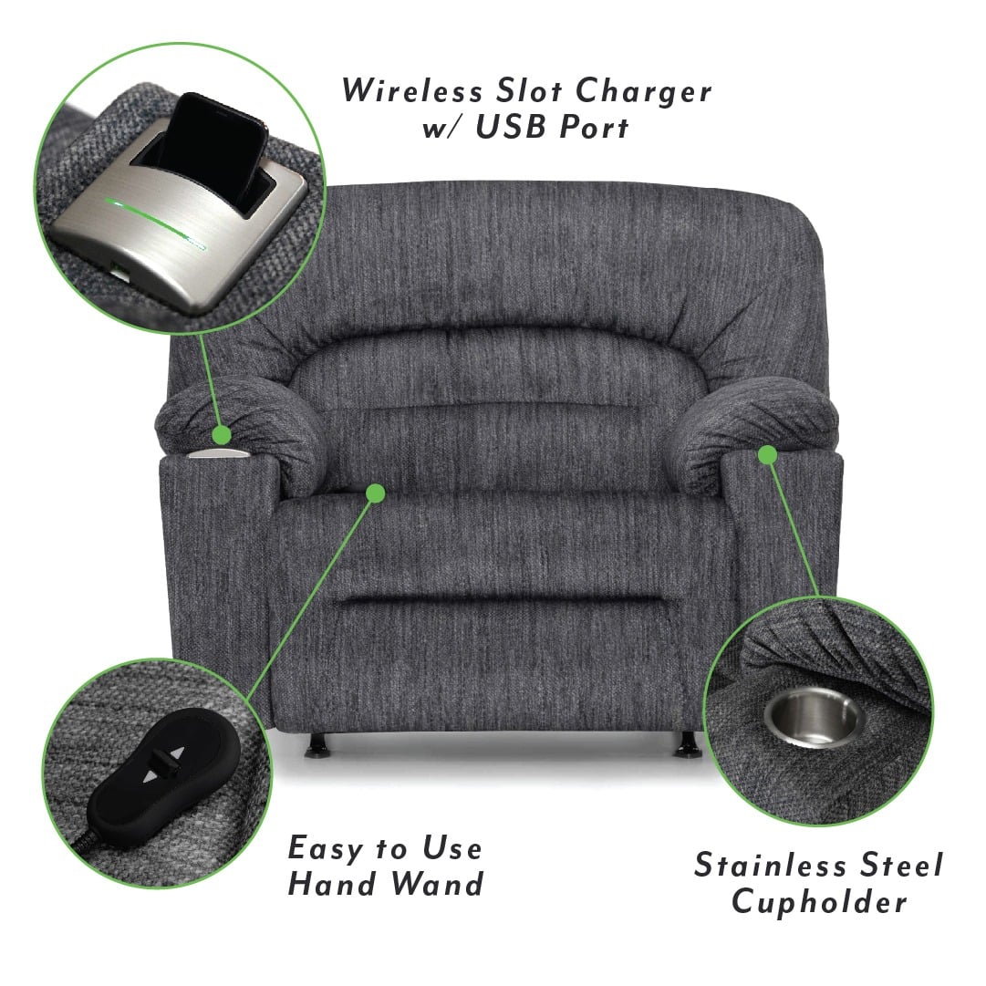 Springfield & Company 8544 Gradin Oversized Power Rocker Recliner