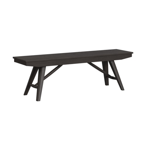 Contemporary Backless Dining Bench