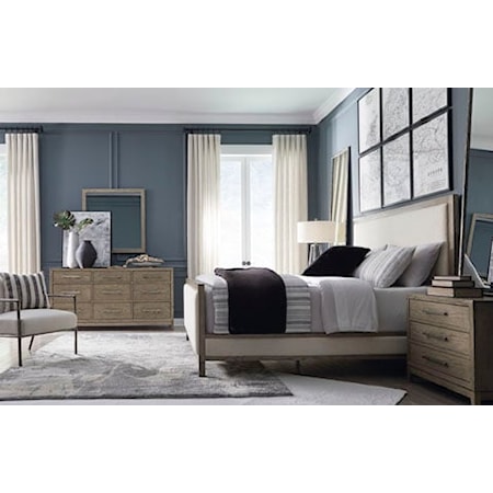 Contemporary 4-Piece Queen Upholstered Bedroom Set