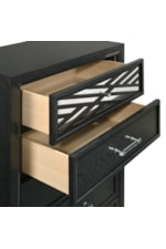 New Classic Obsidian Transitional 5-Drawer Chest