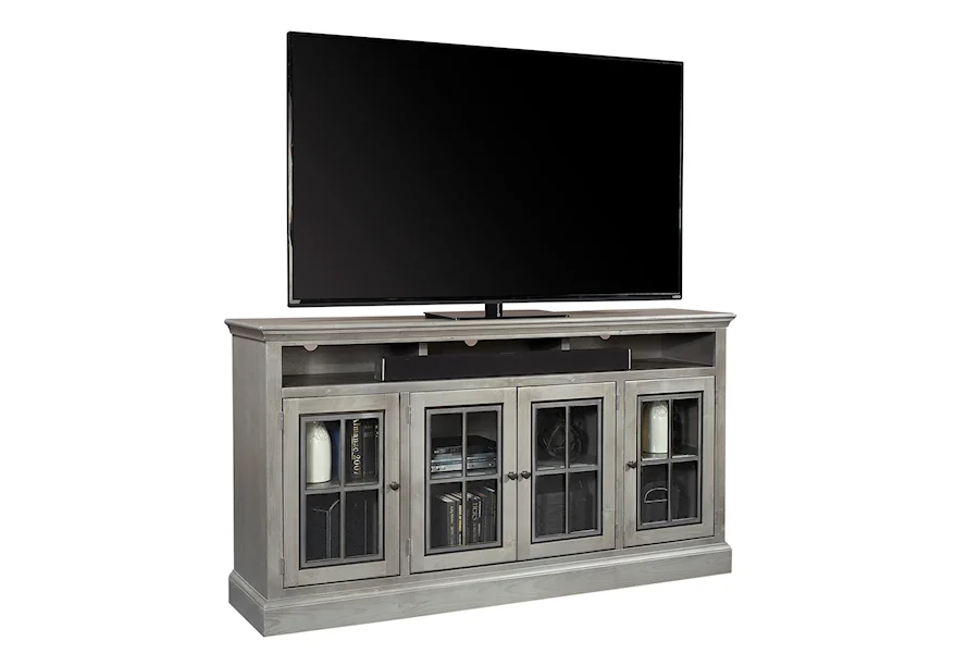Churchill 73" Highboy Console w/ 4 Doors by Aspenhome at Morris Home