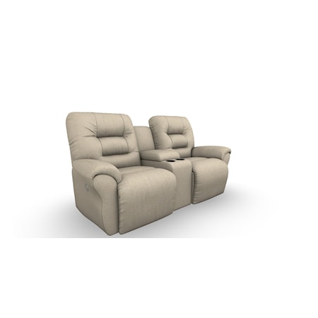 Space Saver Console Reclining Loveseat