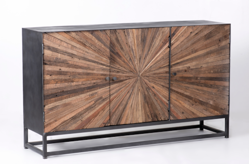 Reclaimed 3 Door Accent Cabinet
