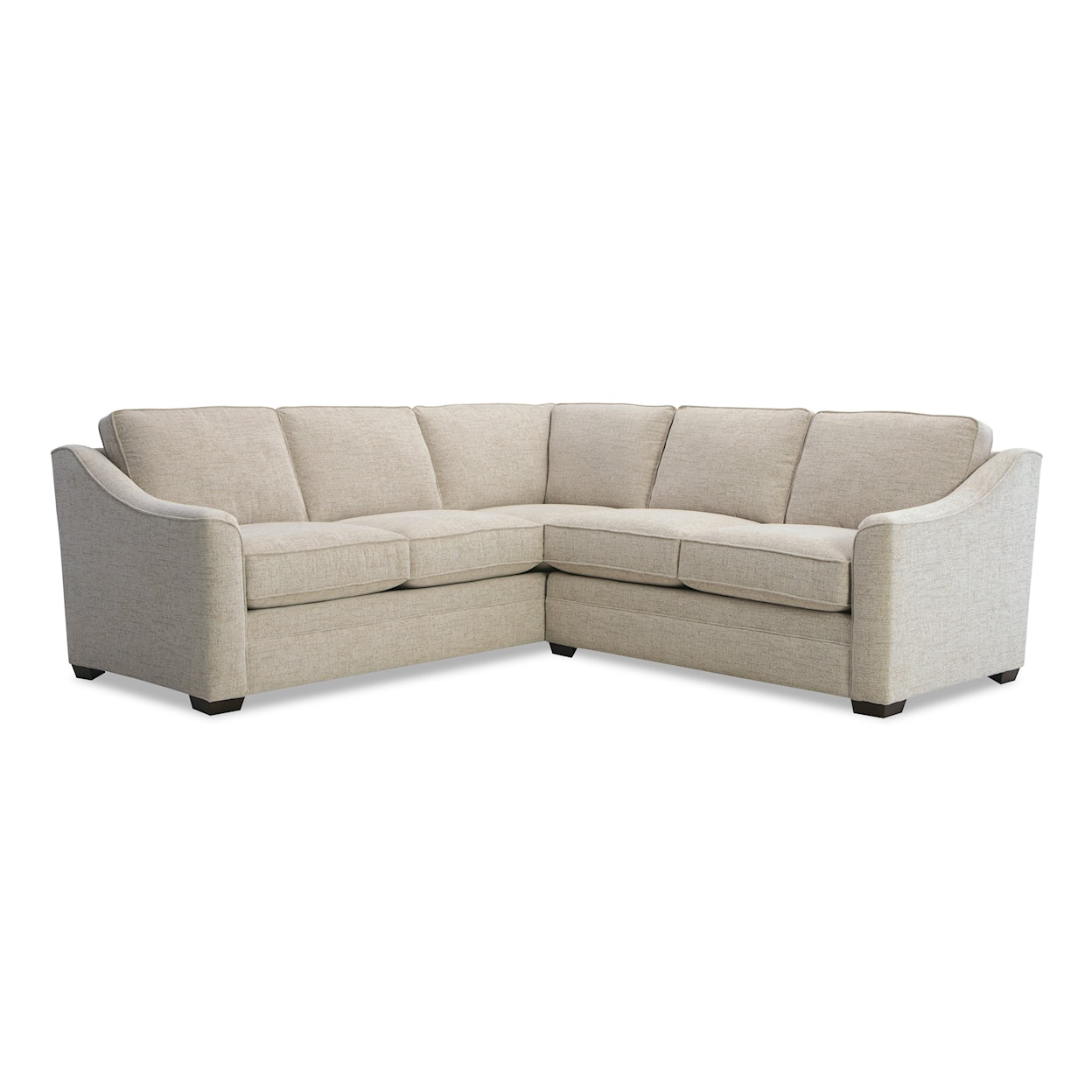 Hickorycraft F9 Series 2 Pc Customizable Sectional Sofa