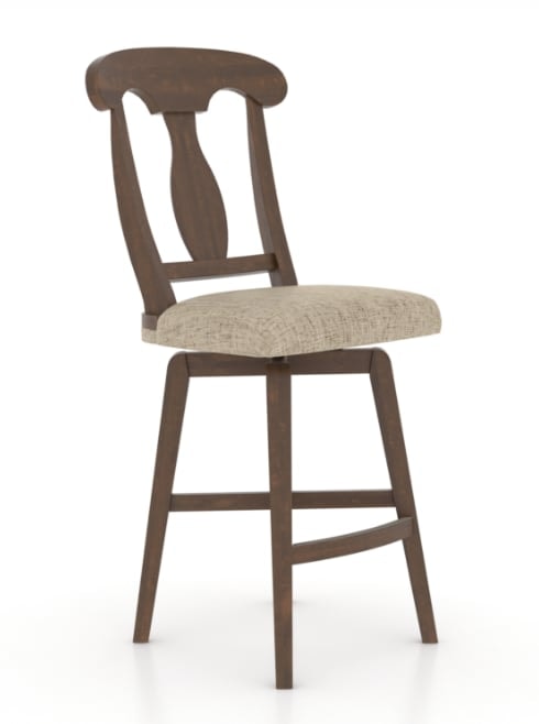 Traditional Customizable Swivel Stool