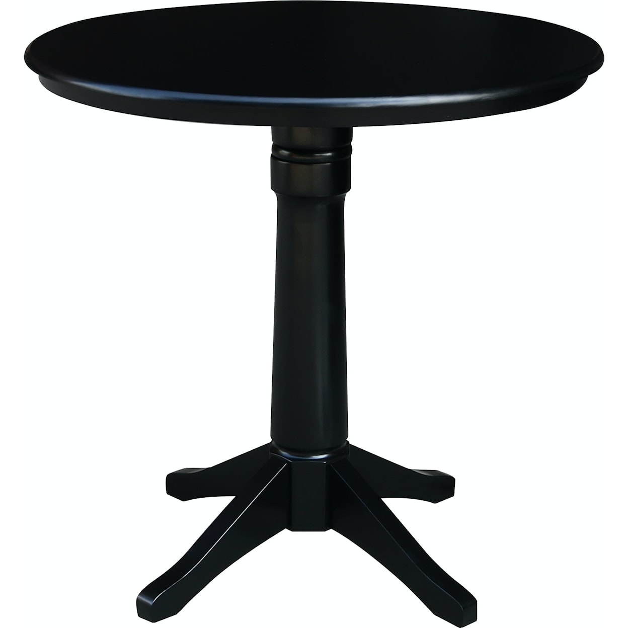 John Thomas Dining Essentials 36'' Pedestal Table in Black