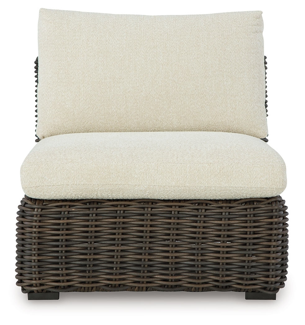 Armless Chair W/Cushion