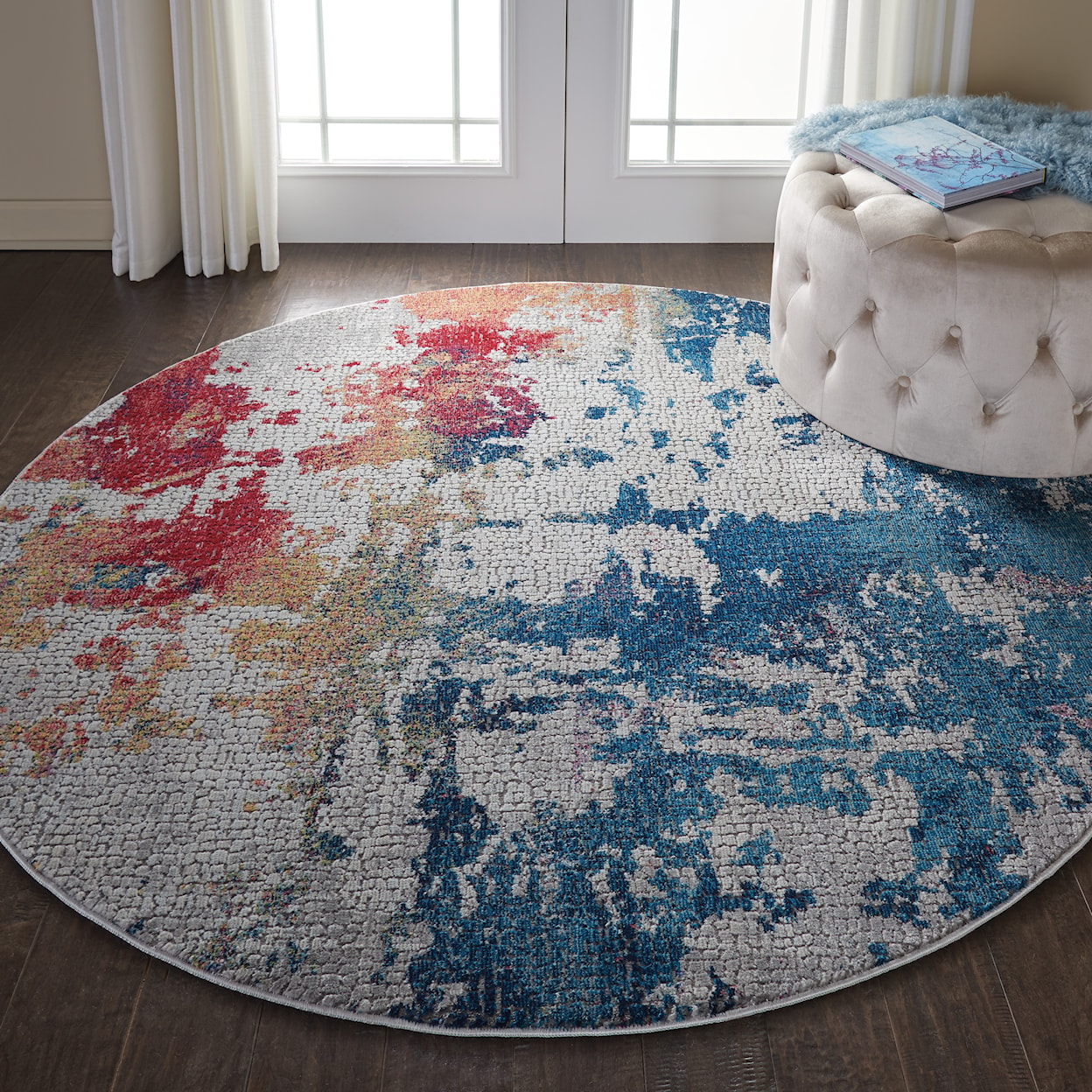 Nourison Ankara Global 6' Round  Rug