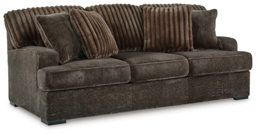 Casual Sofa with Accent Pillows