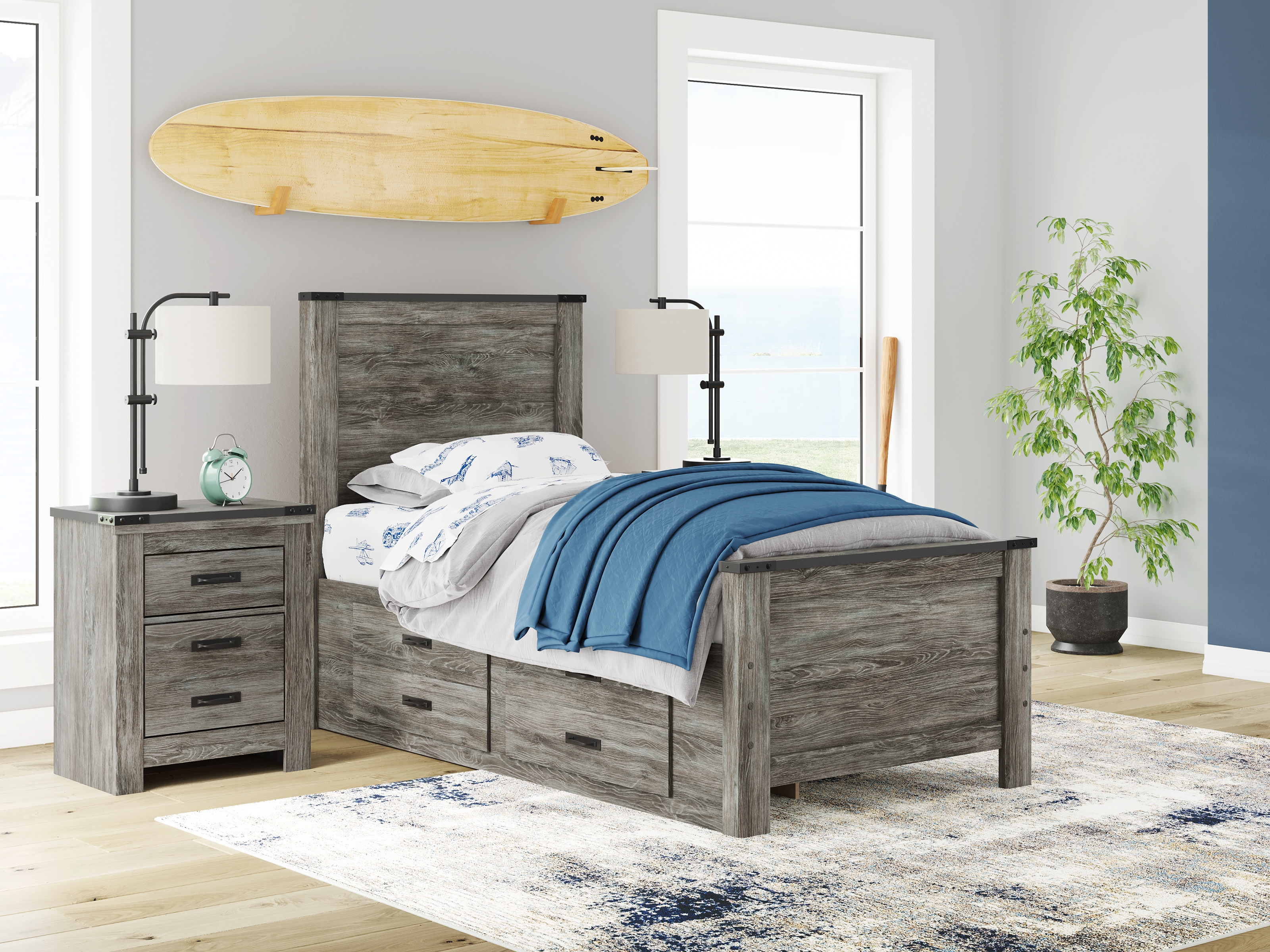 Twin Panel Bed