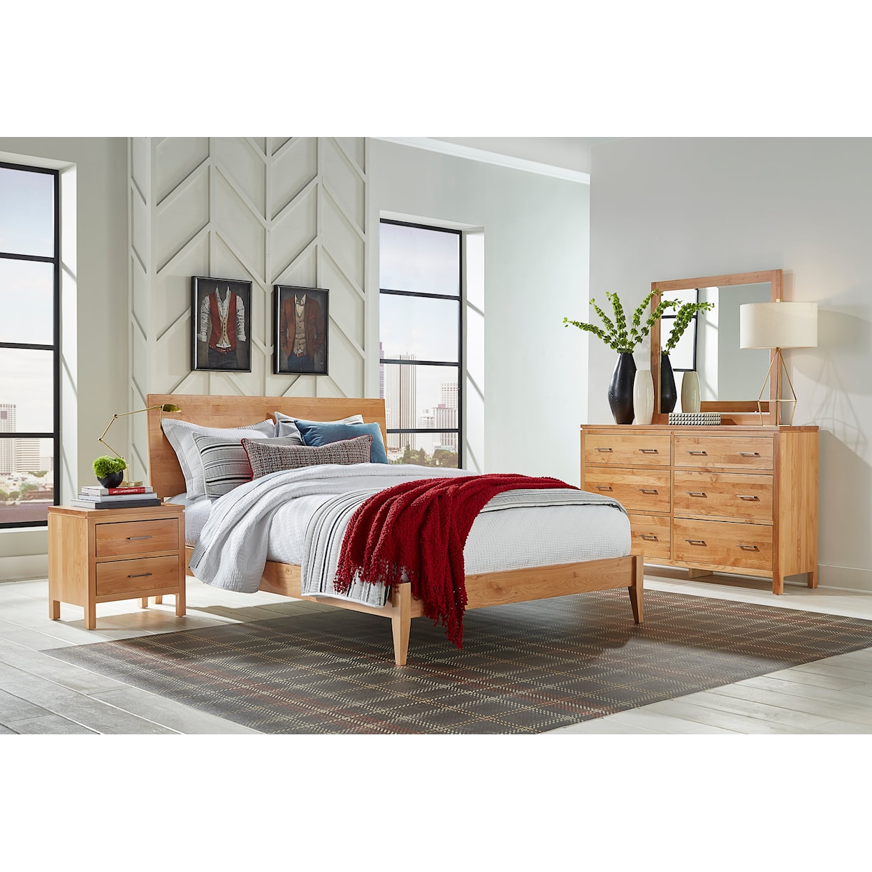 Archbold Furniture 2 West Generations Twin Modern Platform Bed