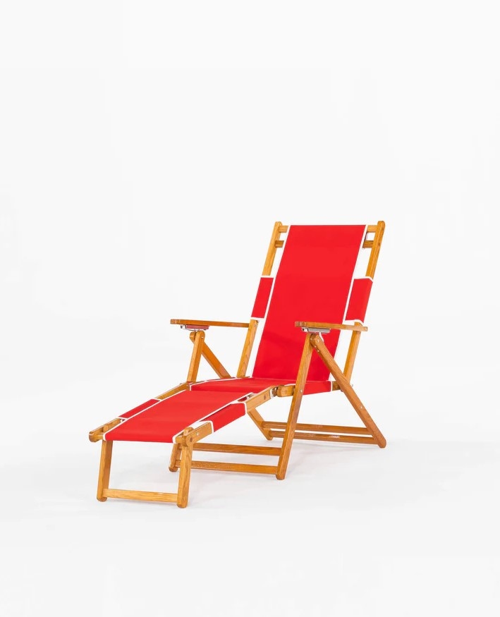Oakwood Beach Lounger w/Detachable Footrest