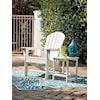 Signature Design by Ashley Sundown Treasure Adirondack Chair with End Table