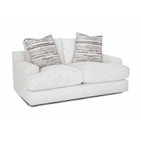 Contemporary Loveseat with Reversible Cushions