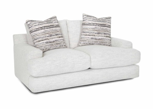 Contemporary Loveseat with Reversible Cushions