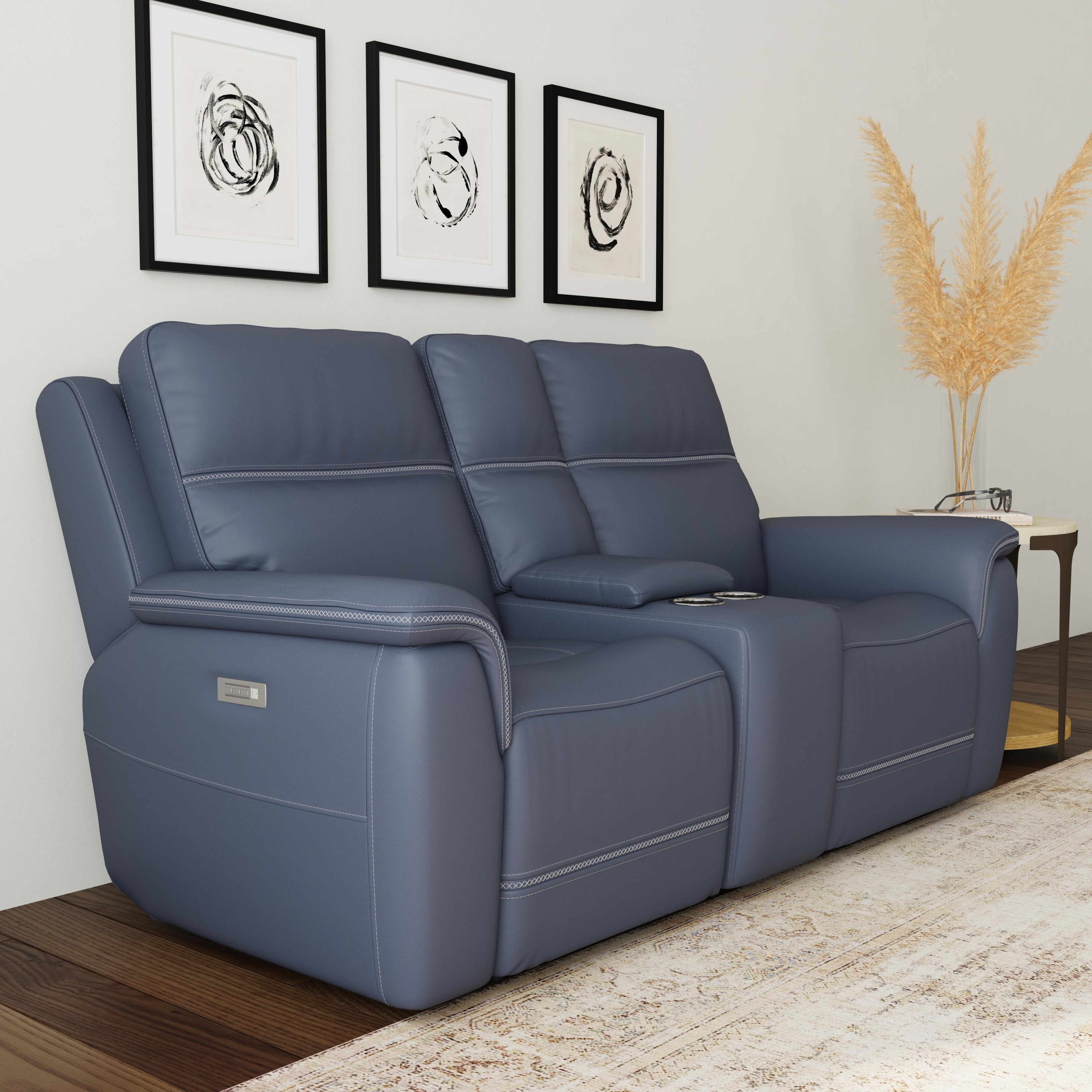 Flexsteel Latitudes - Sawyer Power Reclining Console Loveseat